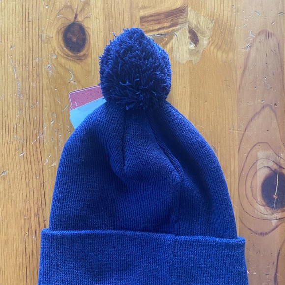 NWT American Needle Navy Pom Beanie - Picture 2 of 7